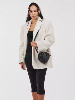 Coach Black Quilted Heart Crossbody Bag